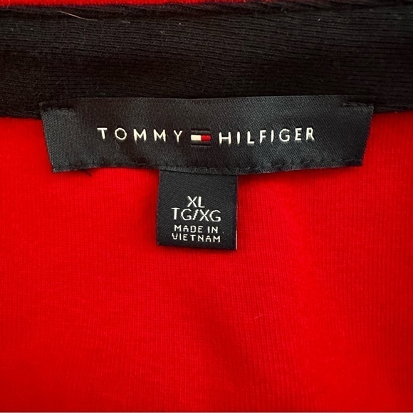 Tommy Hilfiger Cotton T-shirt Pull Over Dress Sz XL Chilli Pepper Red - Picture 8 of 9